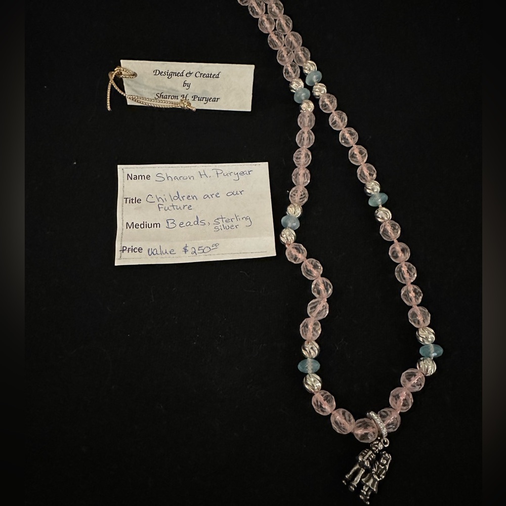 Crystal Bead Necklace designed and created by local artist